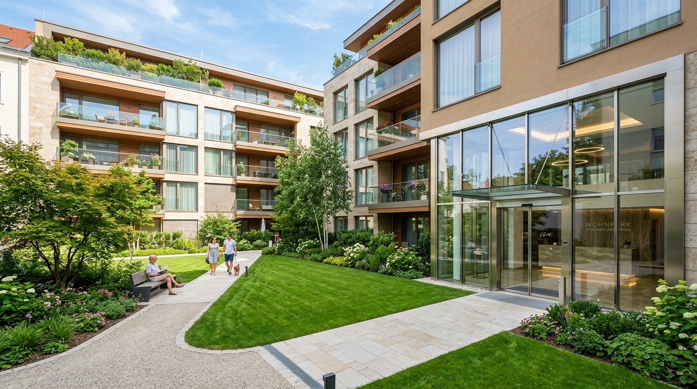 Moderne Liegenschaft Hausbetreuung Wien